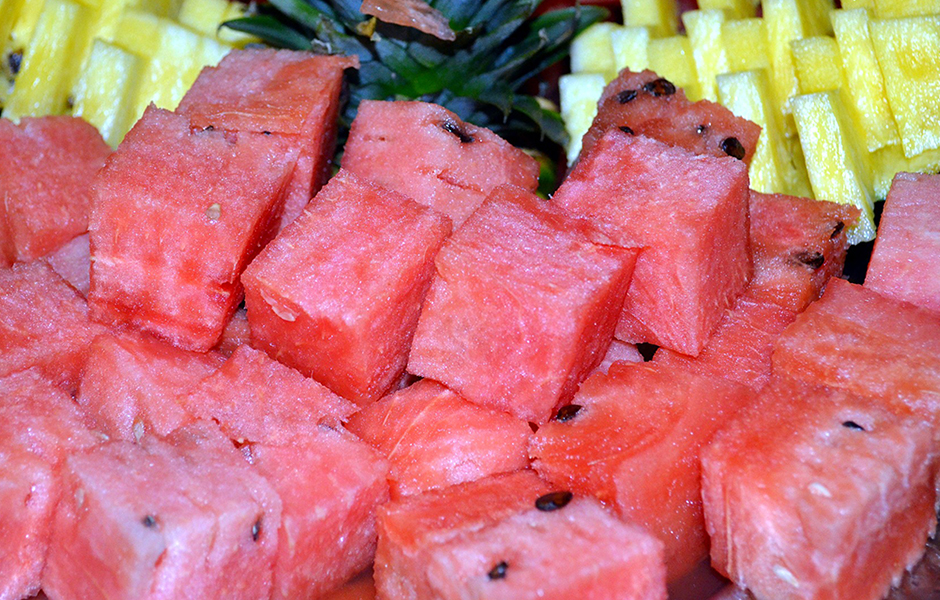 Watermelon cubes